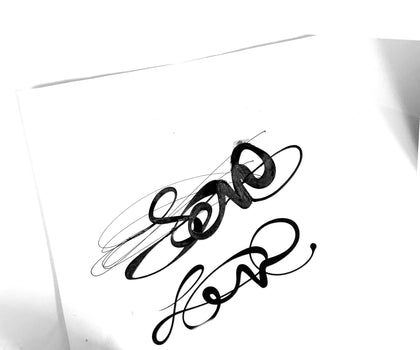 LOVE EAR CUFF : Sterling Silver